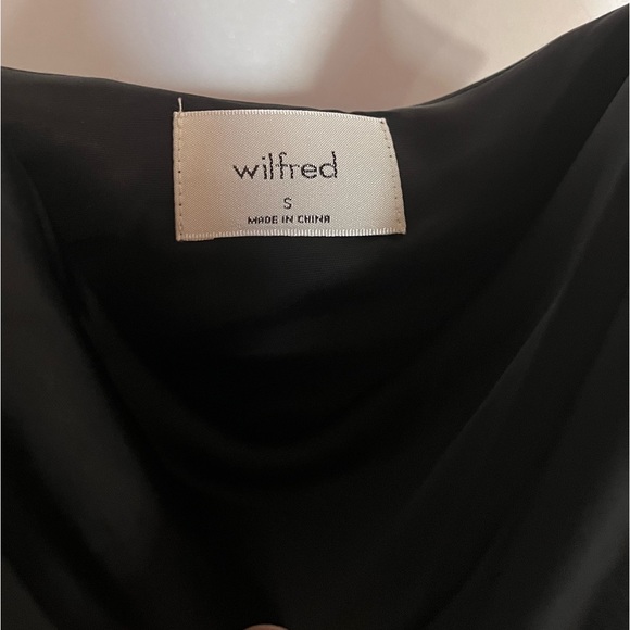 Aritzia | Wilfred Only Ruched Slip Dress in Black - Size Small - Picture 3 of 3
